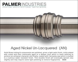 Aged Nickel Finish Sample