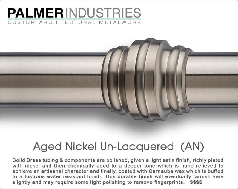 Aged Nickel Un-Lacquered