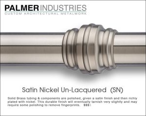 Satin Nickel Finish Sample