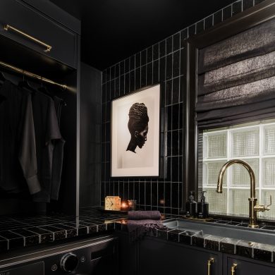 Brass Closet Rod with Decorative Style Wall mounts