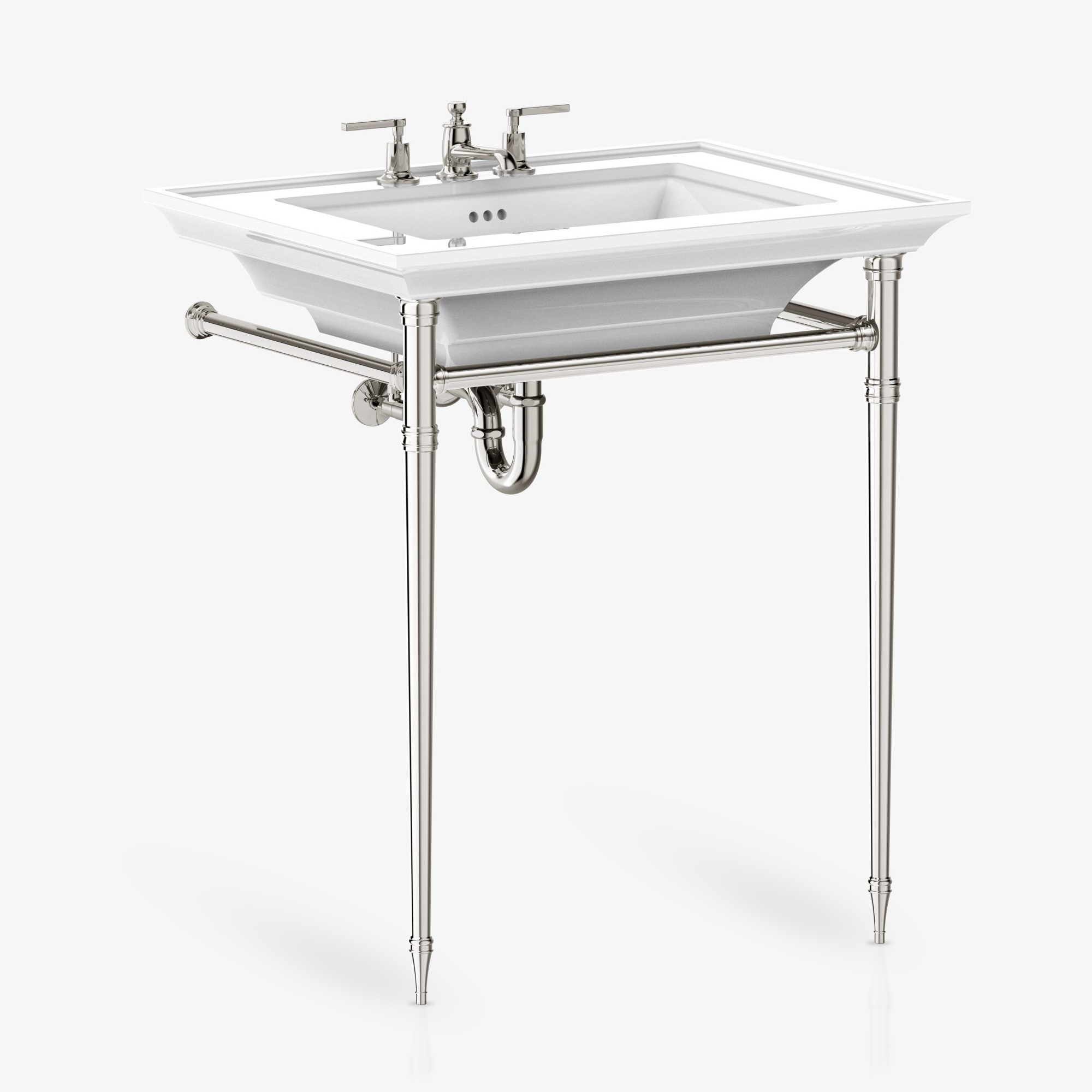 essex leg system, polished chrome, studio environment