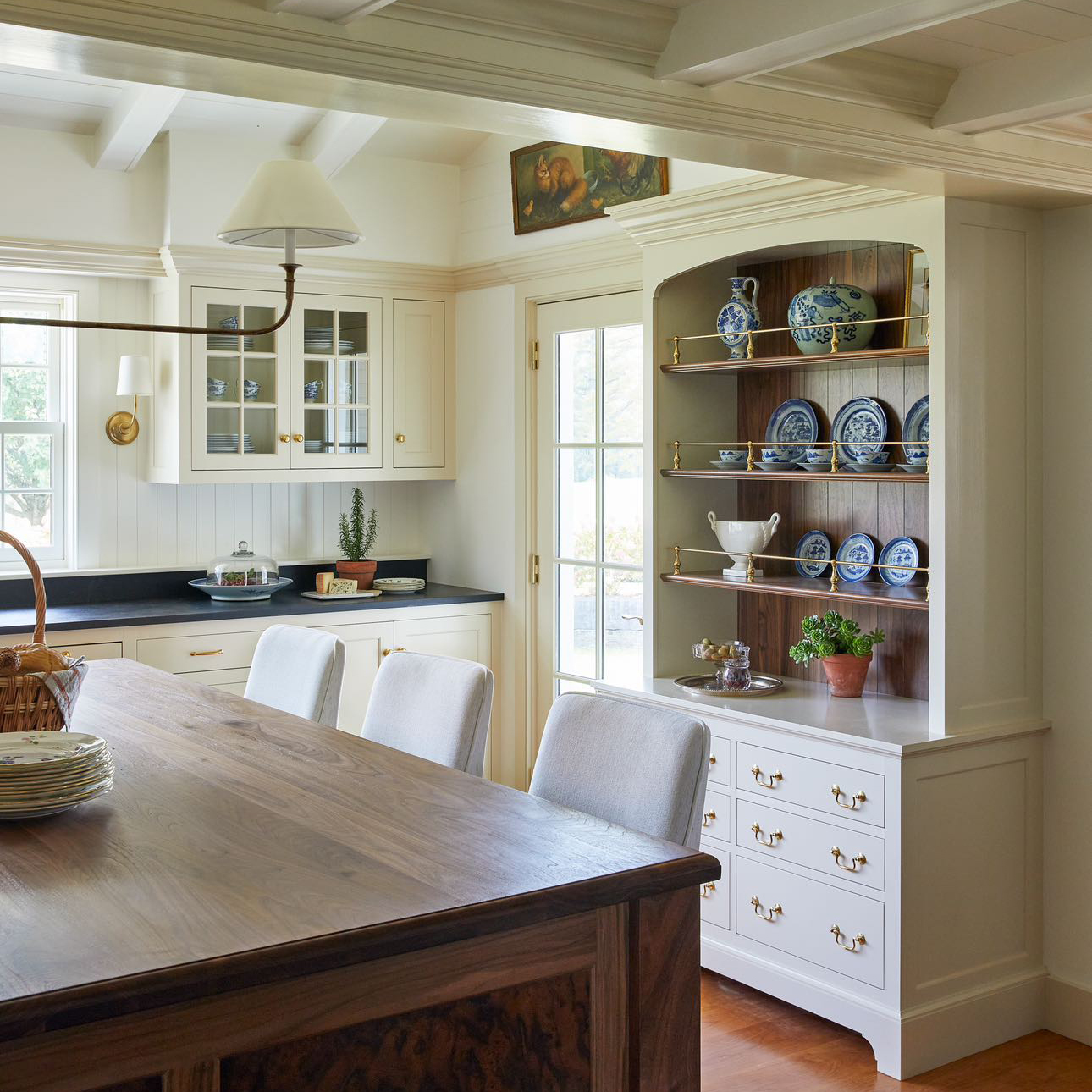 Gallery Rails in Polished Brass, Tall Ball Style